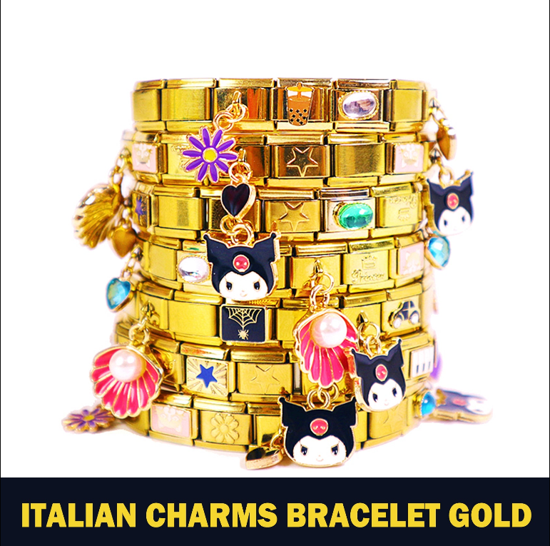 DIY Italian Modular Bracelet-Gold