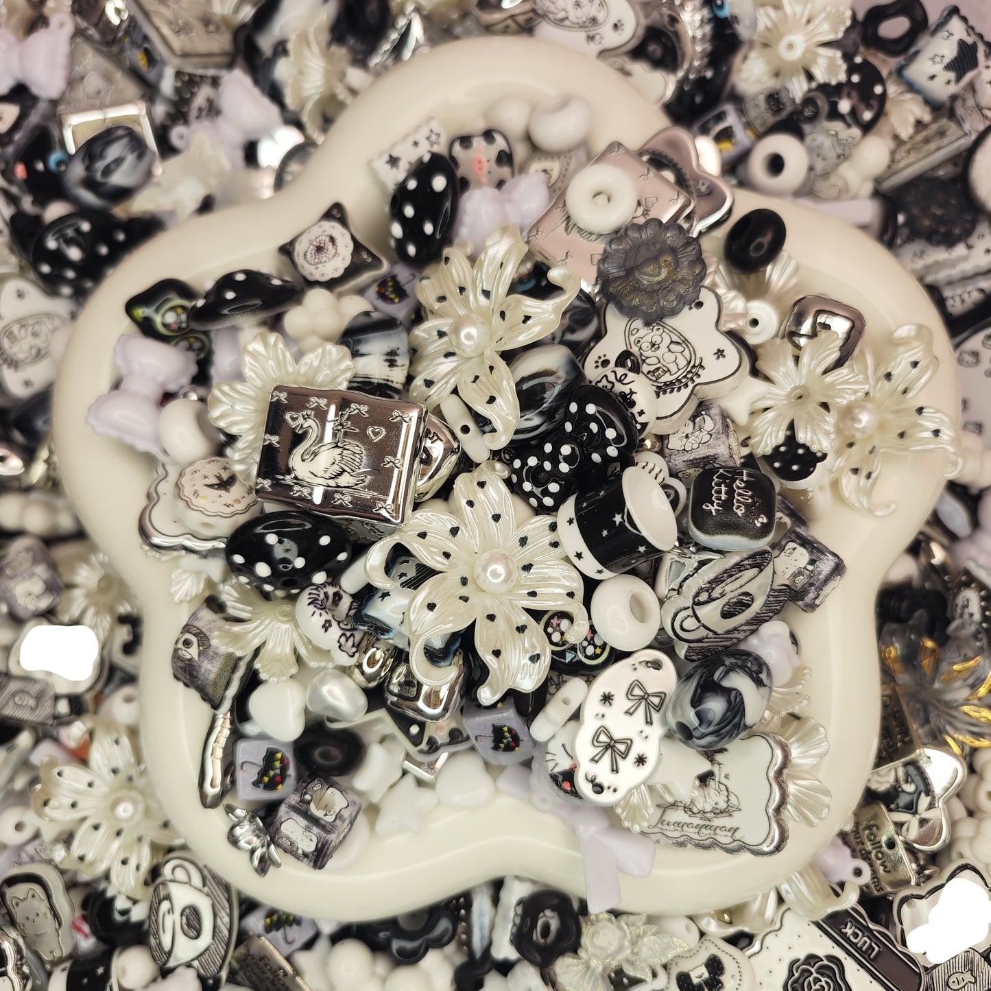 Dalmatian beads