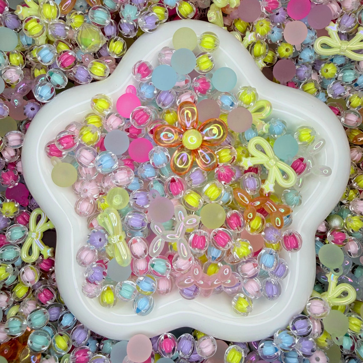 Pumpkin bead within a bead Beads