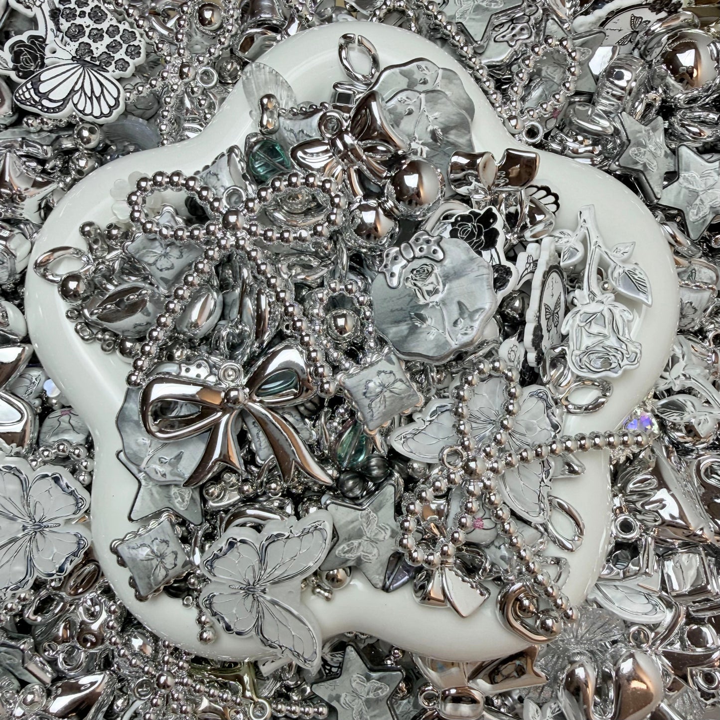 Silver Veil Mix Beads