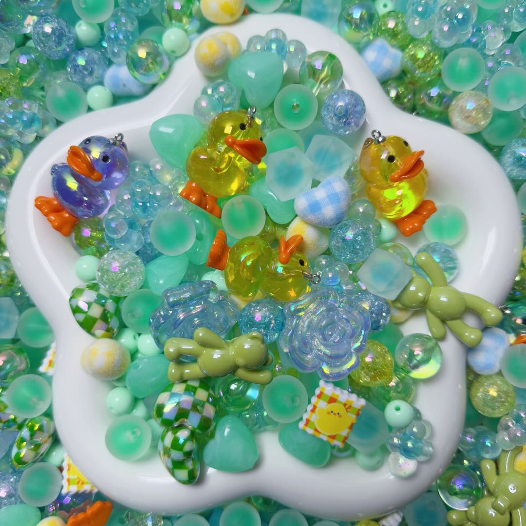 Lime Duck Breeze Beads