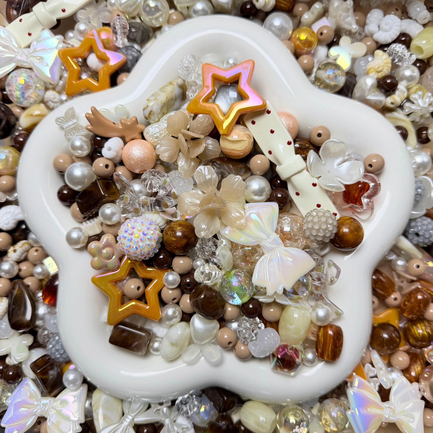 Pearl Toffee Beads