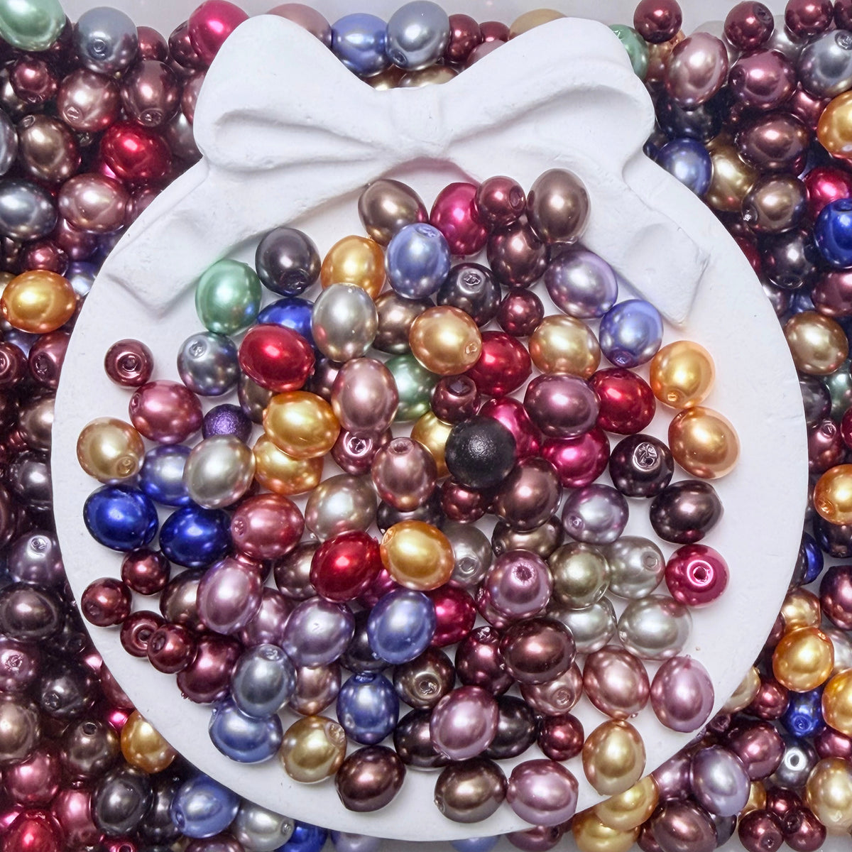 glass pearl beads