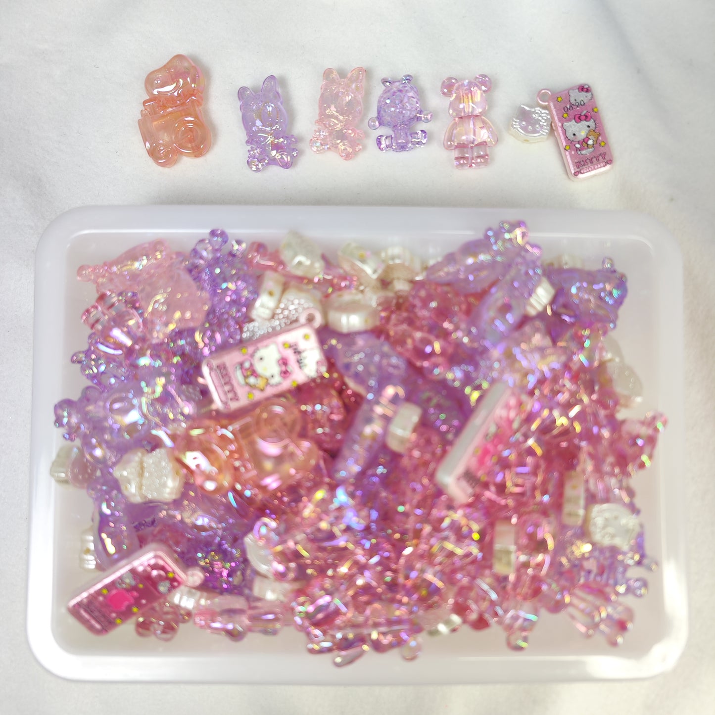 Purple and pink Theme Beads