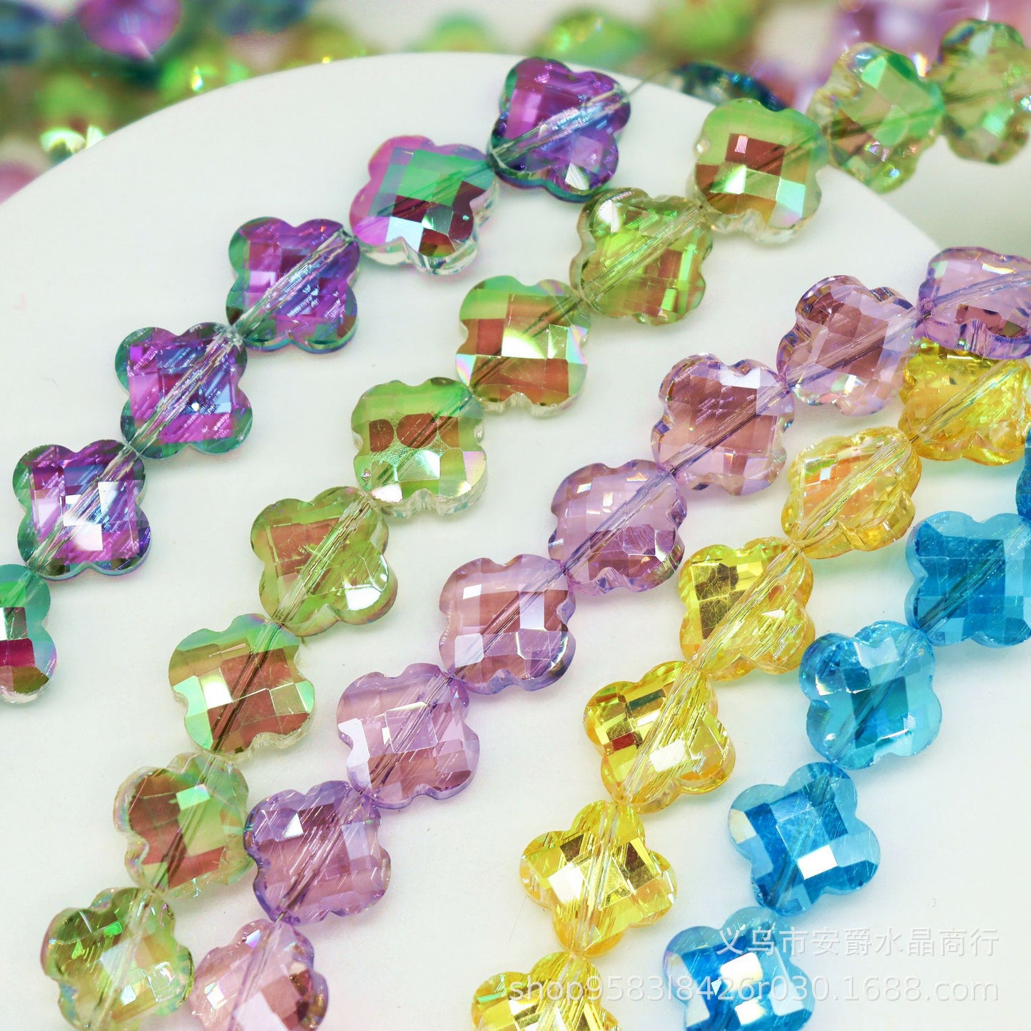 Crystal glass beads (wheel /round and other beads) Beadss Blind Bag