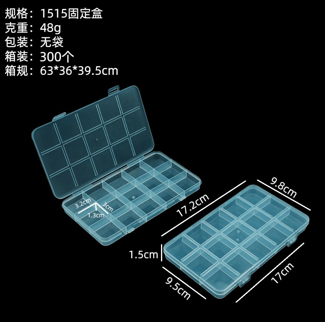 24 Grids Clear Plastic Bead Organizer Box