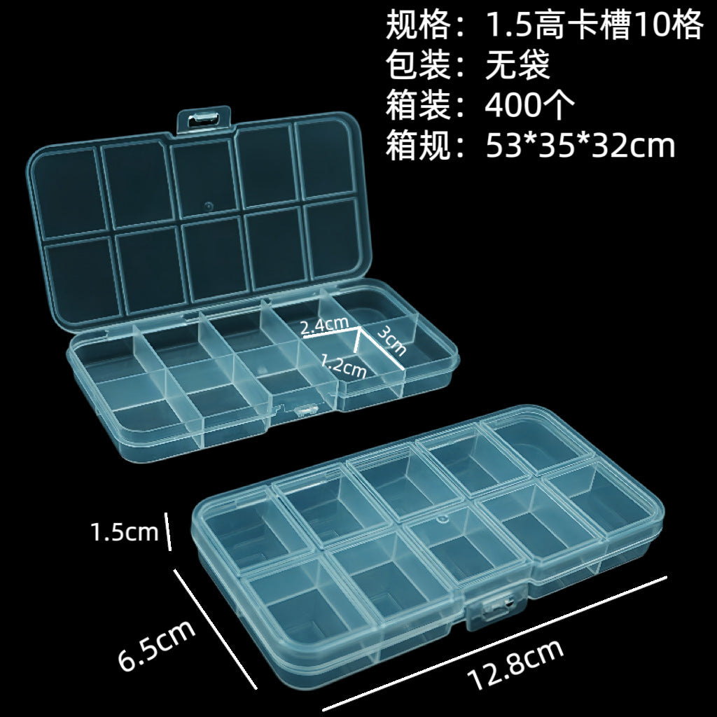 24 Grids Clear Plastic Bead Organizer Box