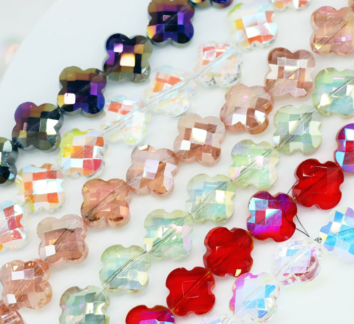 Crystal glass beads (wheel /round and other beads) Beadss Blind Bag