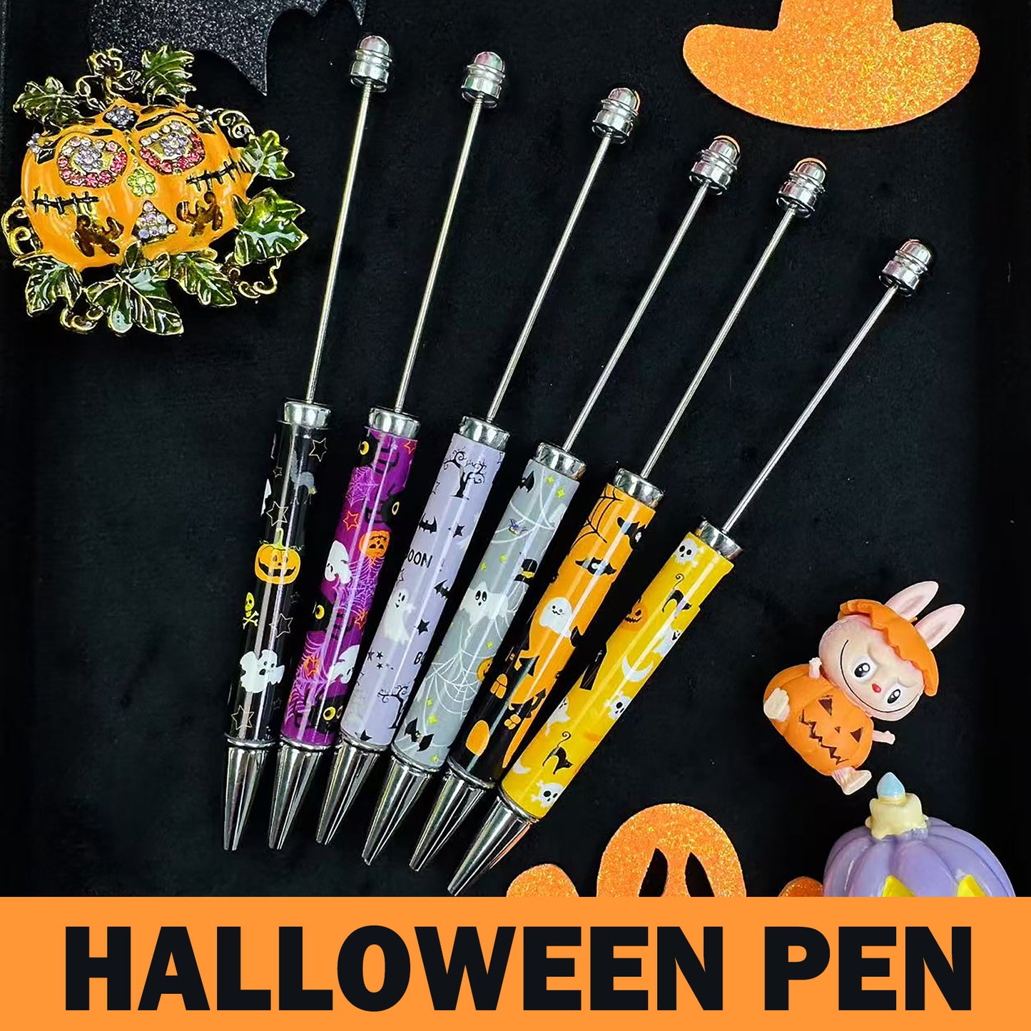 Printed beaded pen