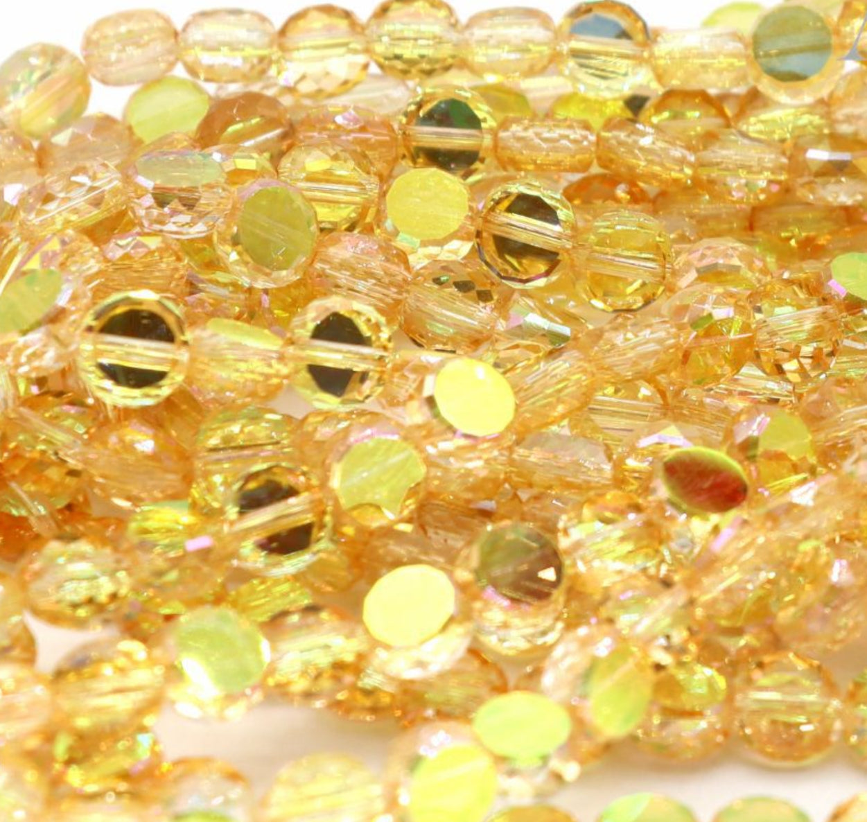 Crystal glass beads (wheel /round and other beads) Beadss Blind Bag