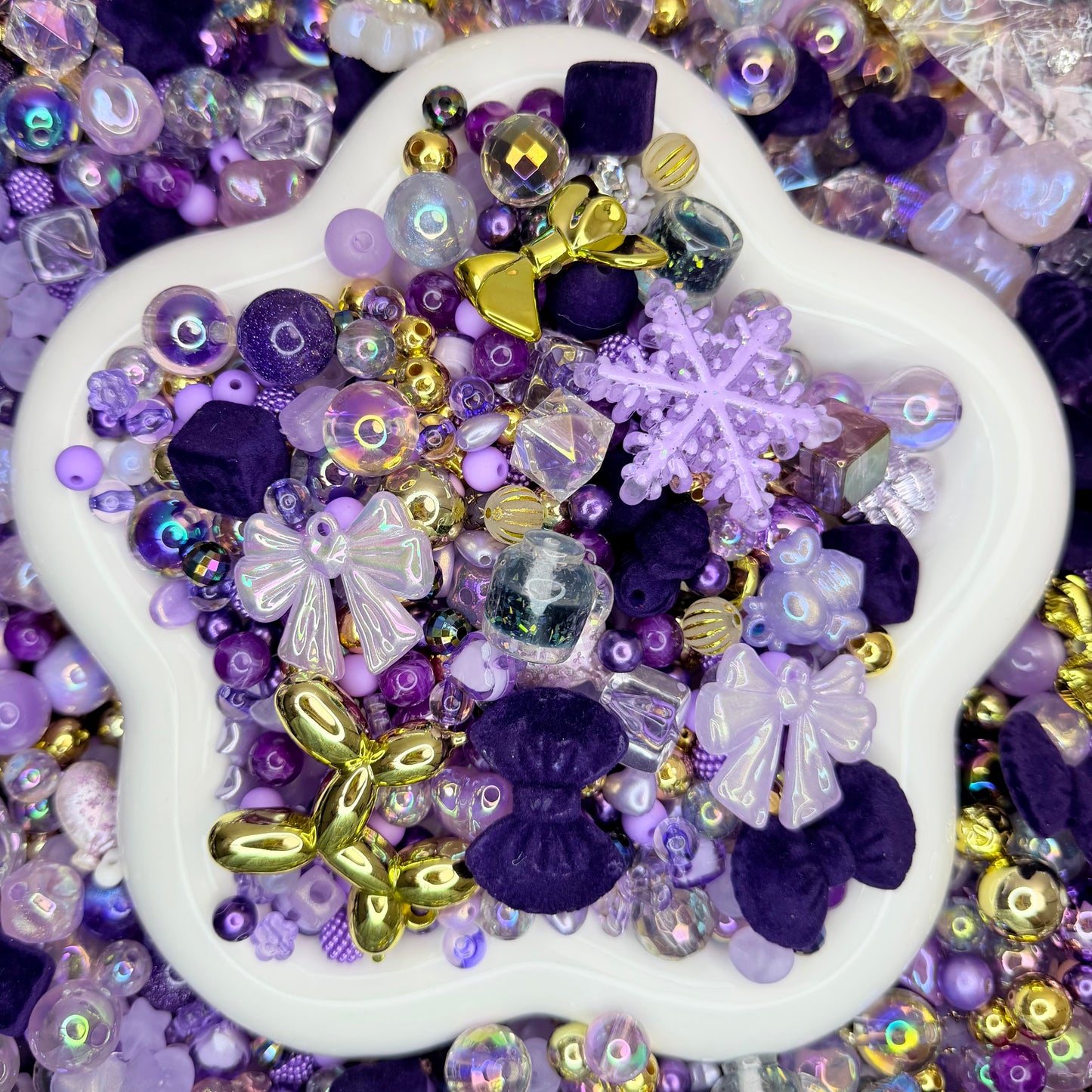 Deep Purple Velvet Beads