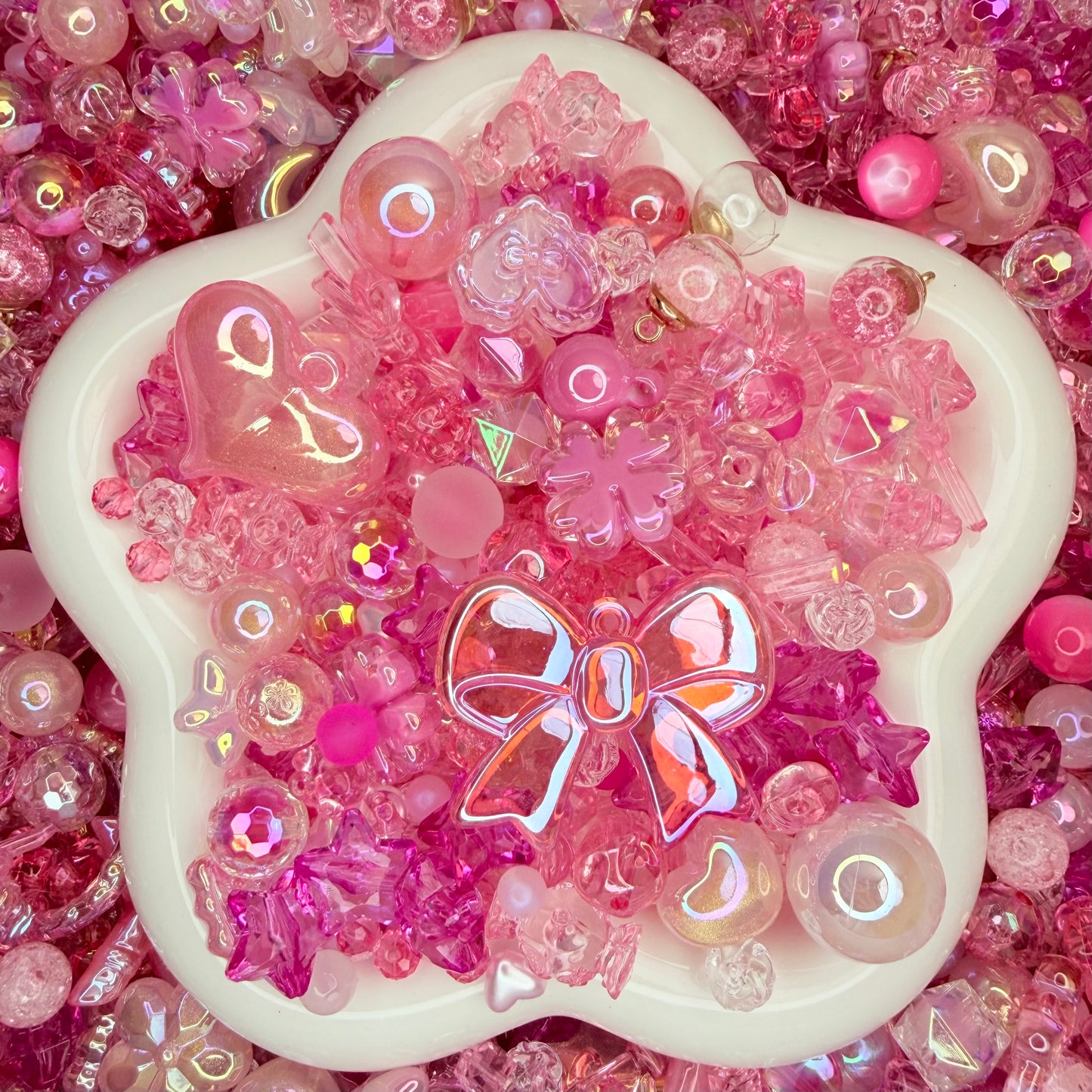 Sugar Powder Butterfly Beads