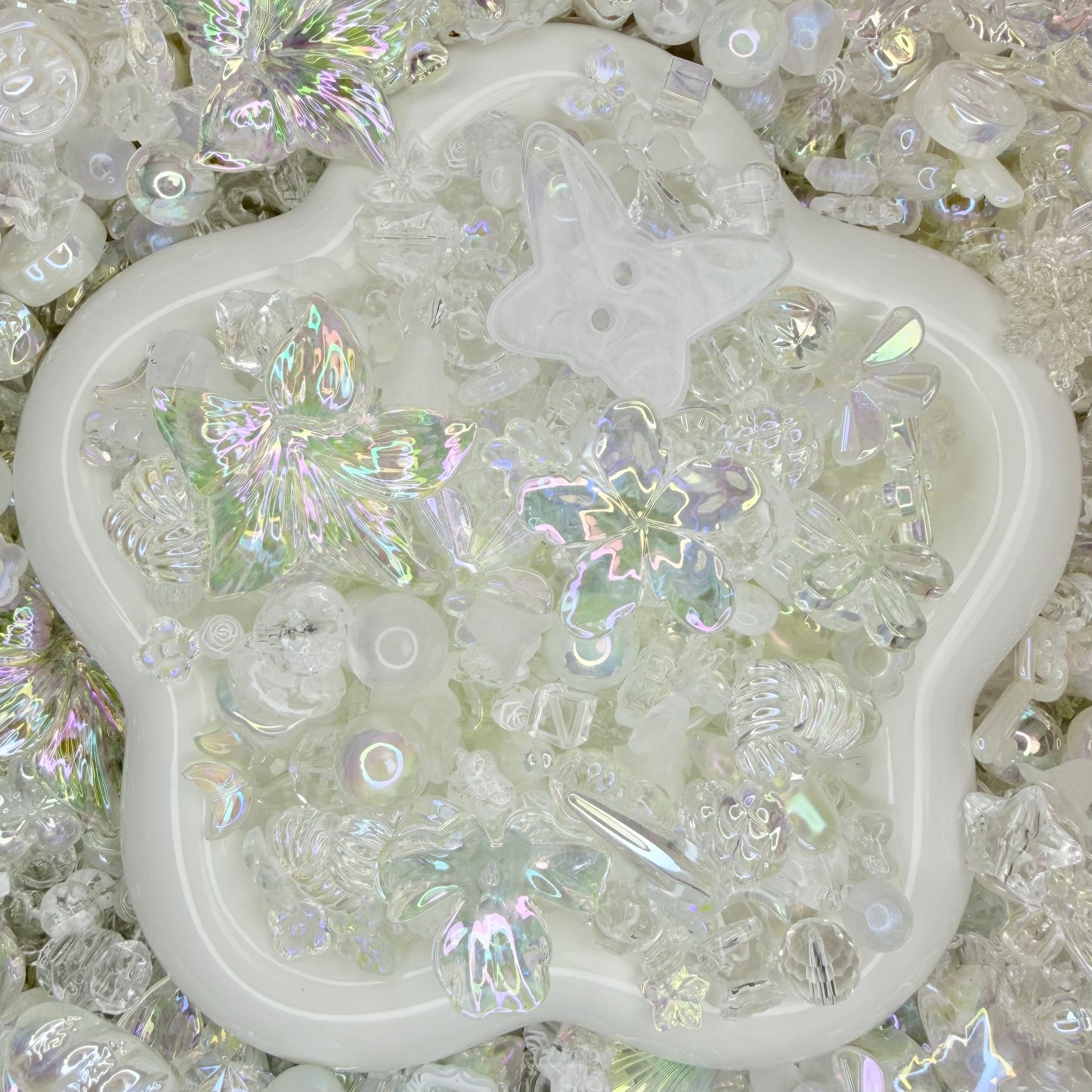 Aurora White Beads