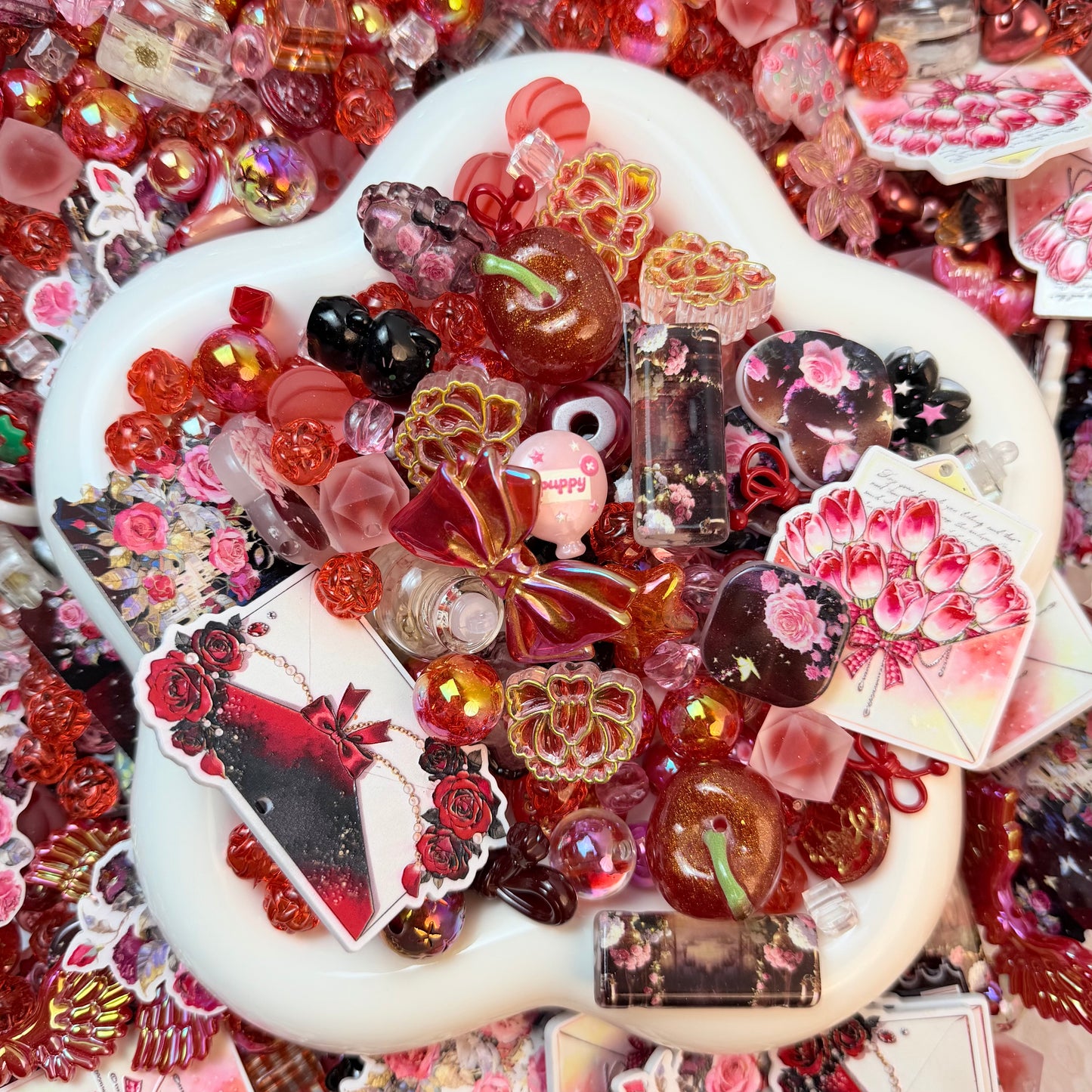 romantic letter Beads