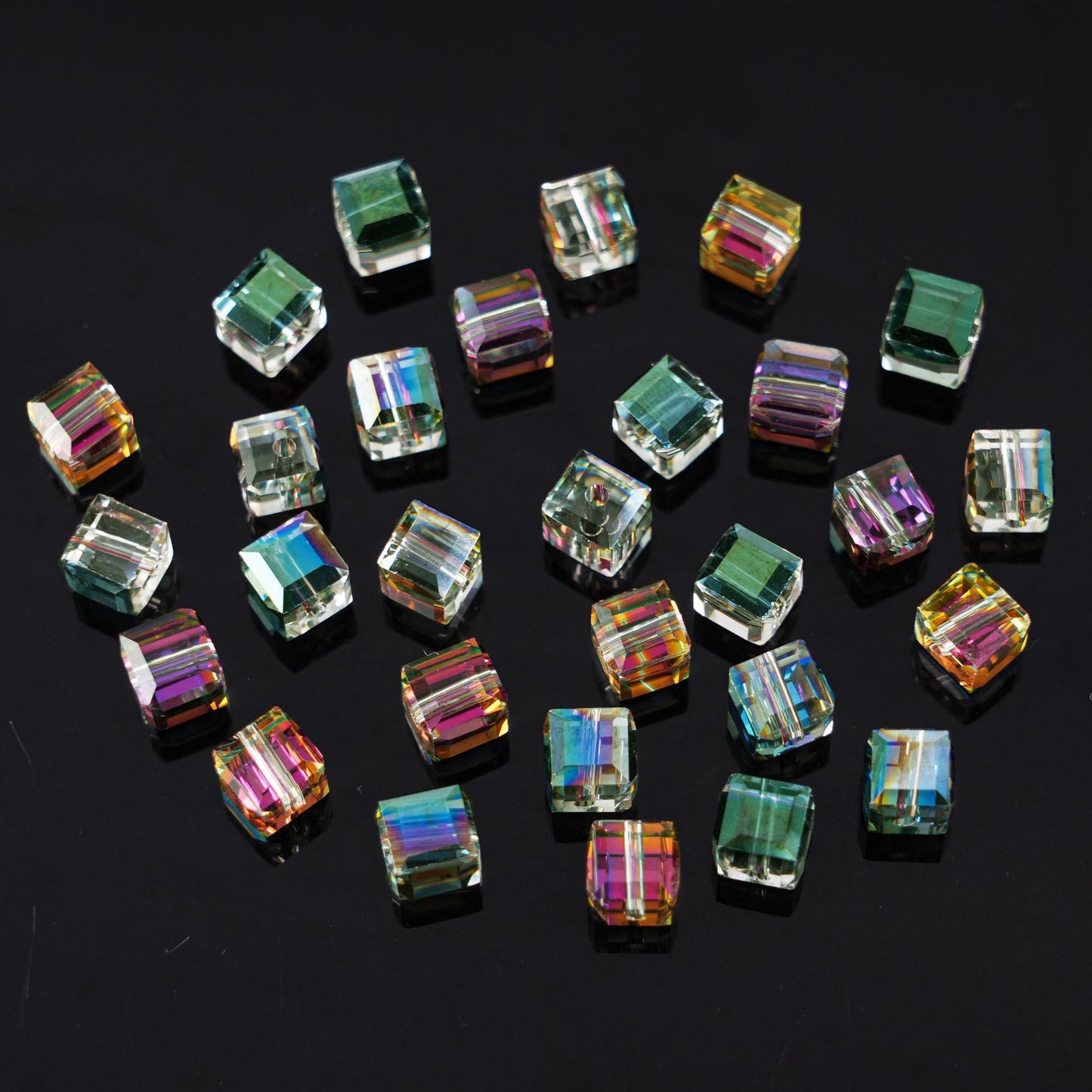 Crystal glass beads (wheel /round and other beads) Beadss Blind Bag