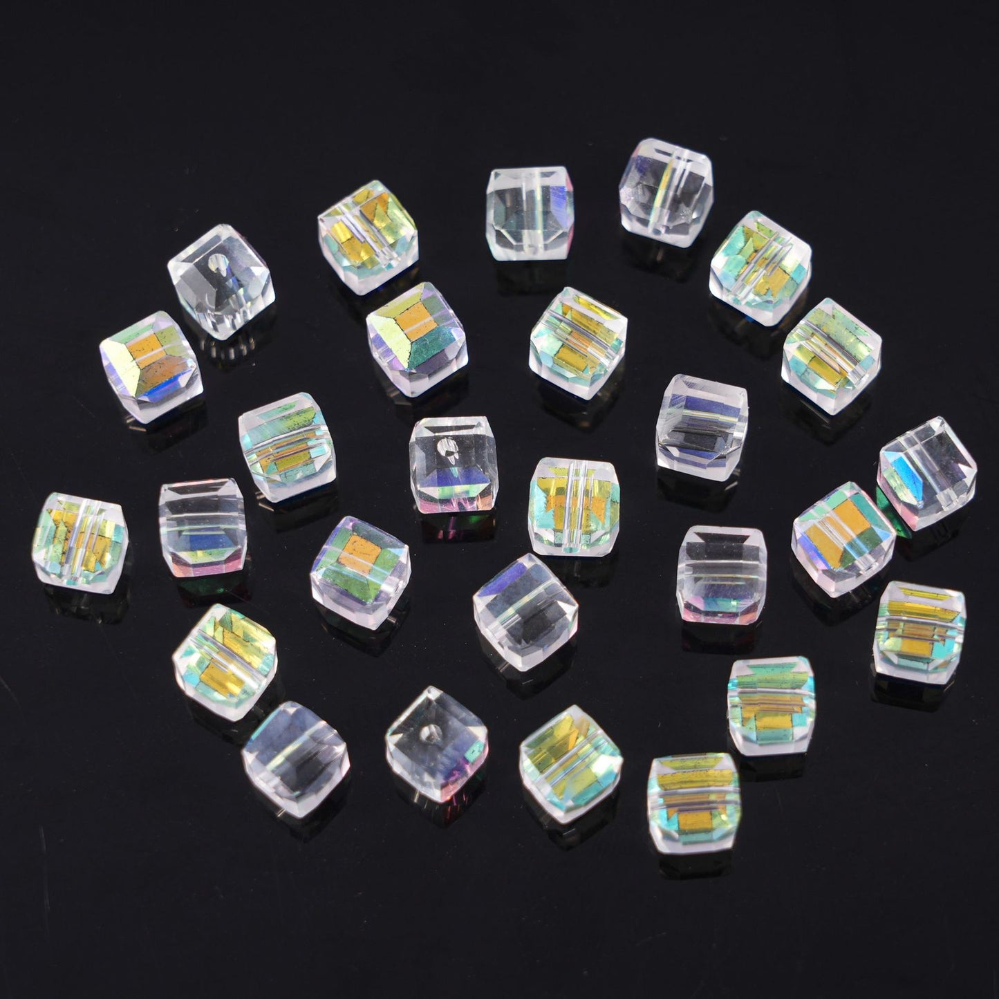 Crystal glass beads (wheel /round and other beads) Beadss Blind Bag