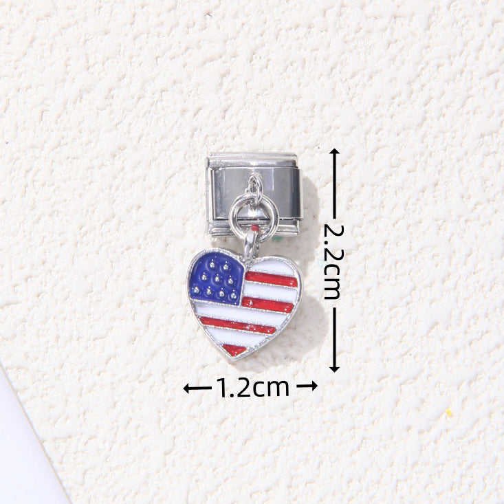 Italian Pendant Charms 9mm(5pcs charms)
