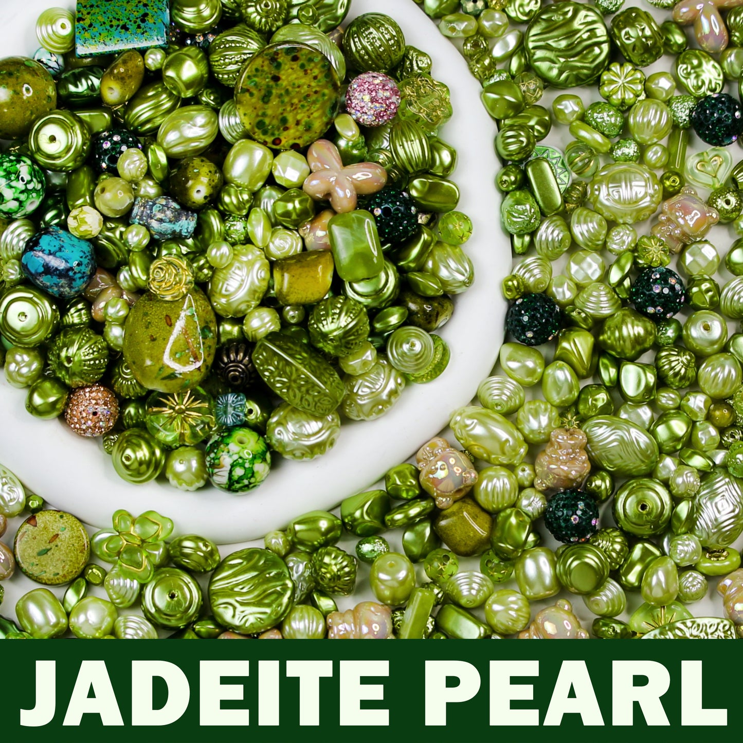 Jadeite Pearl beads