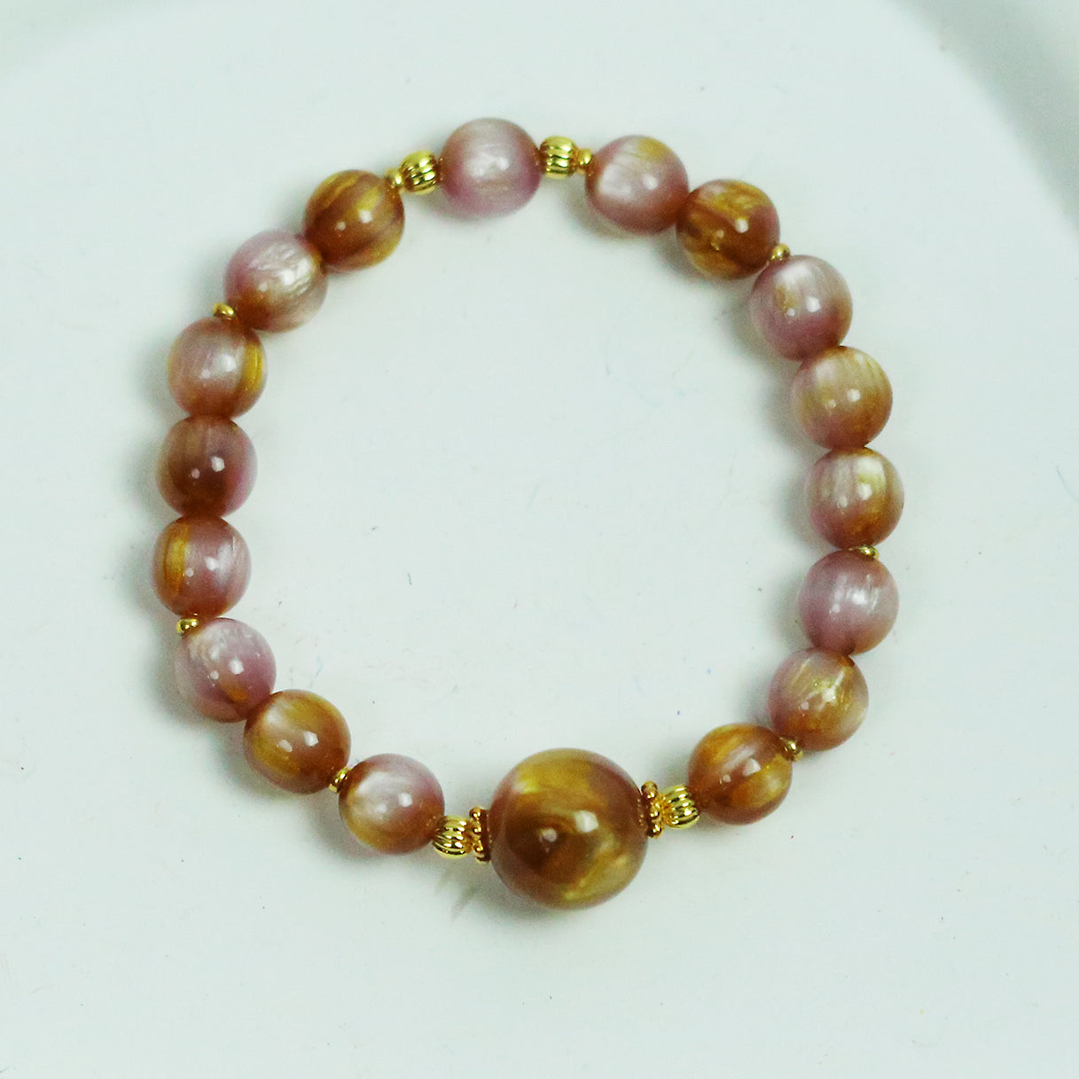 Resin beads bracelet set