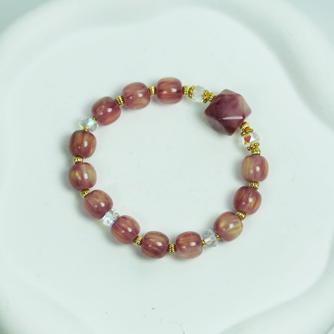 Resin beads bracelet set