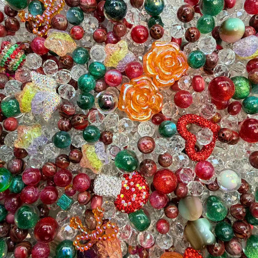 Live-stream mixed glass bead sale