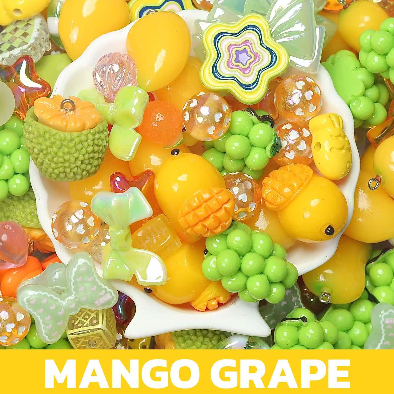 Mango Grape Beads