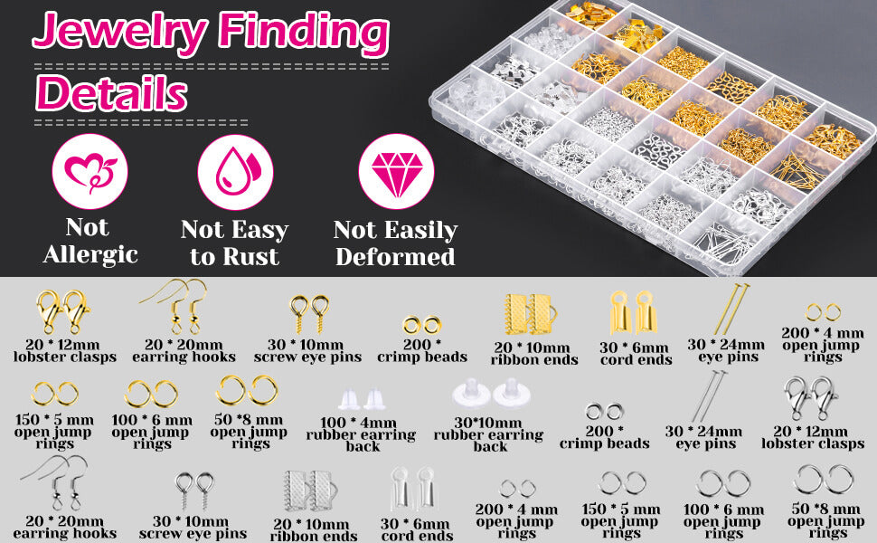 Gold / silver small accessories DIY set