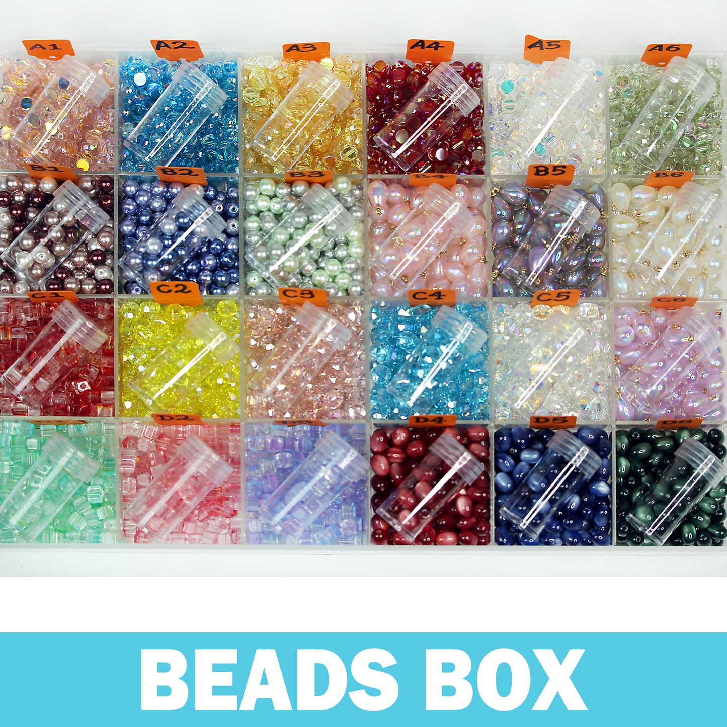 Crystal glass beads (wheel /round and other beads) Beadss Blind Bag