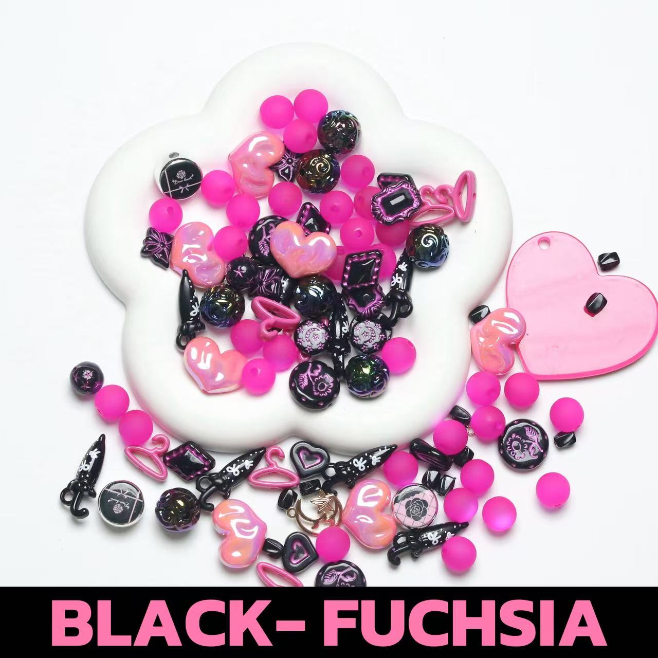 BLACK- FUCHSIA