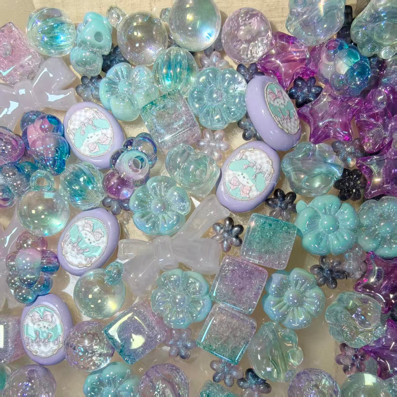 Live-stream mixed acrylic bead sale