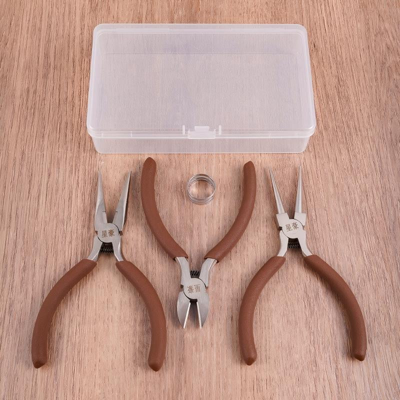 Mini 3 Pliers+Jewelry Findings Jewelry Making DIY SET
