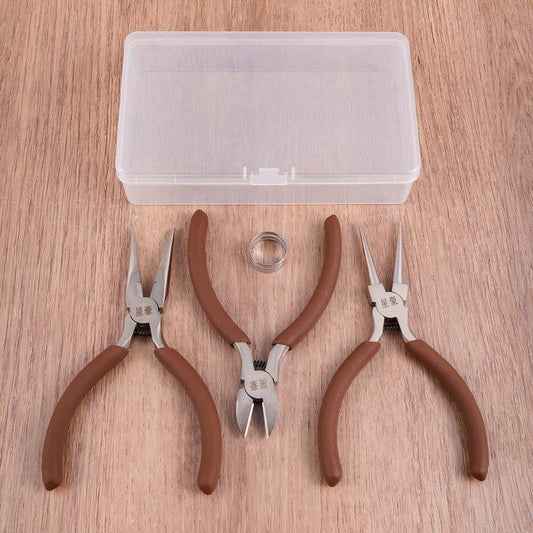 Mini 3 Pliers+Jewelry Findings Jewelry Making DIY SET
