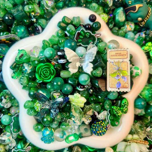 Moss Butterfly Mist Beads