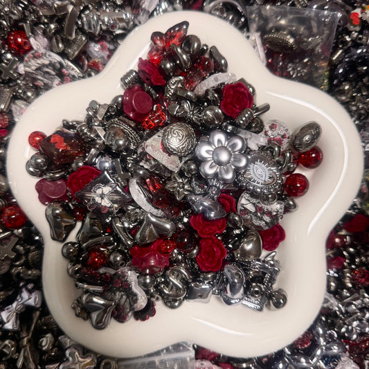Gothic Red Rose Beads