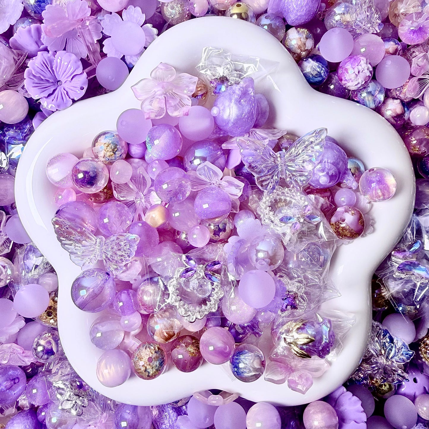 Lunar Lavender resin Beads