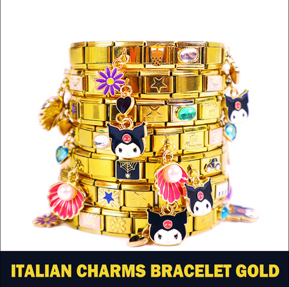 DIY Italian Modular Bracelet-Gold
