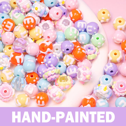 🎨Hand-painted beads -Open in live