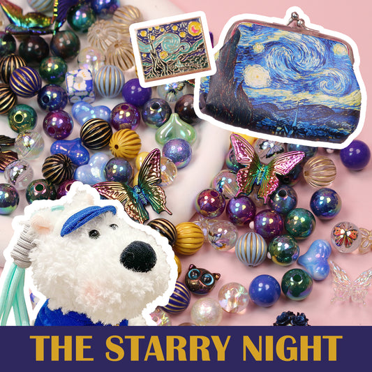 👂🏻Van Gogh👨🏻‍🎨The Starry Night beads- Open In Live