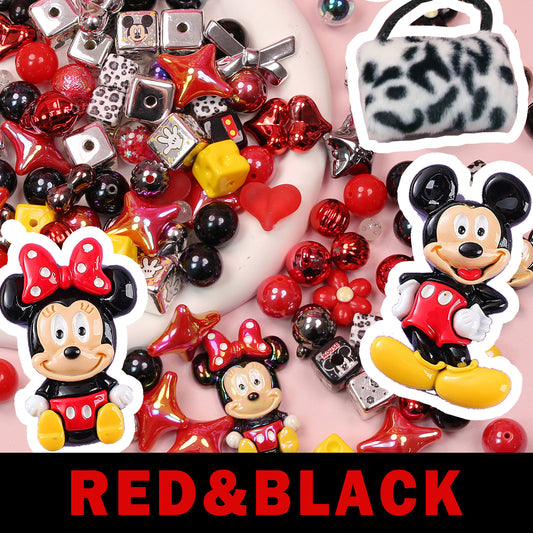 🔴Mickey Vintage red&black beads⚫️ -Open in Live