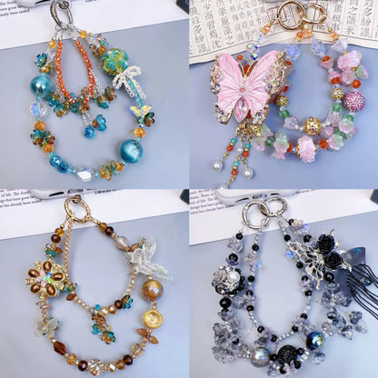 Sparkling Phone Charm | Multi-style Crystal & Rhinestone Strap | Fairycore Personalized Decorative Chain