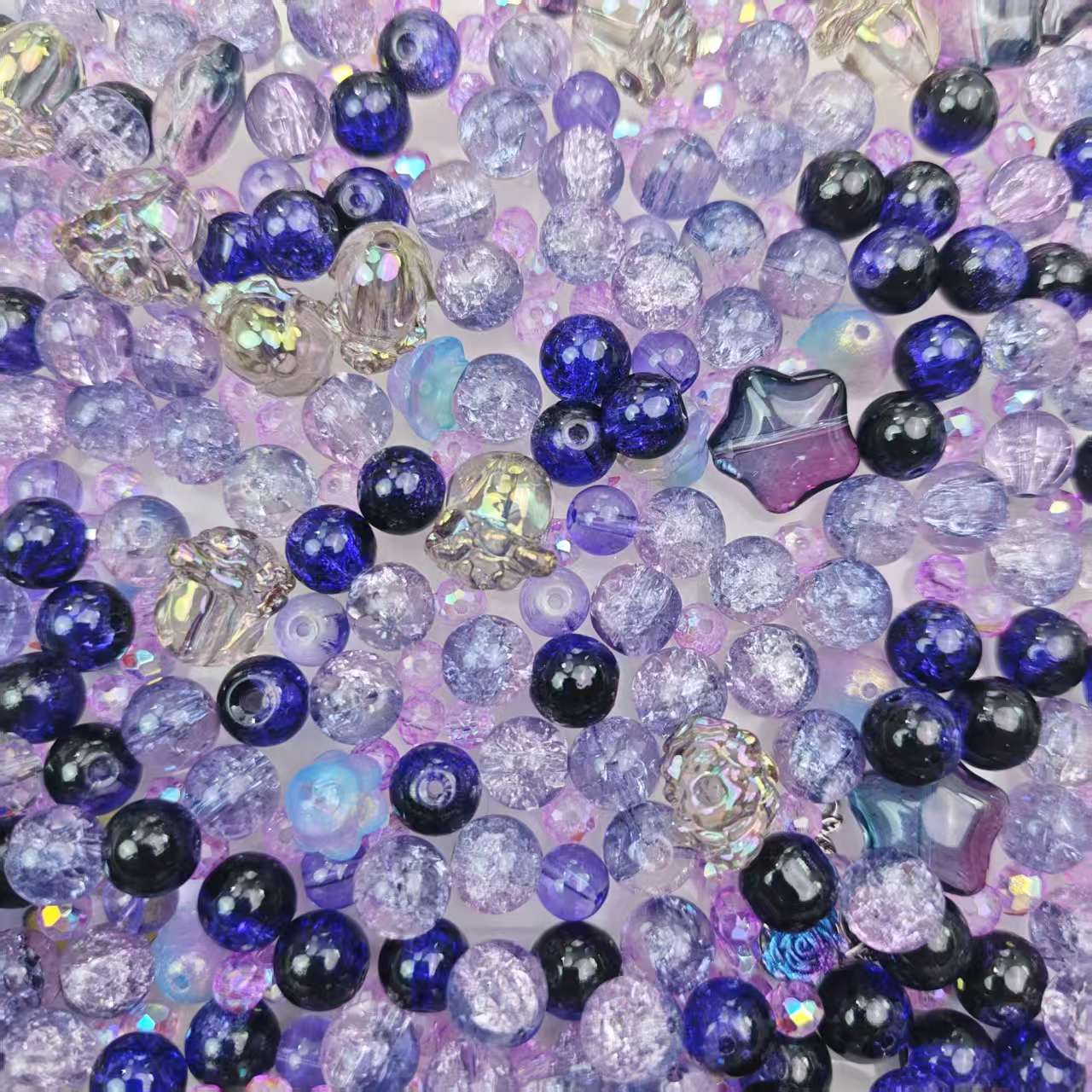 Live-stream mixed glass bead sale