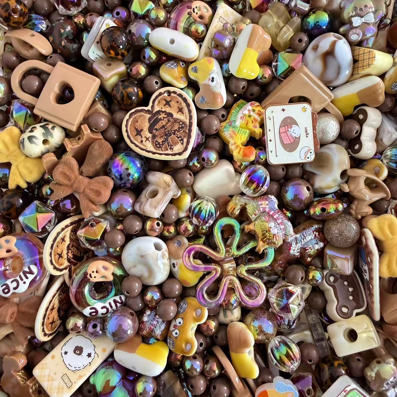 Live-stream mixed acrylic bead sale