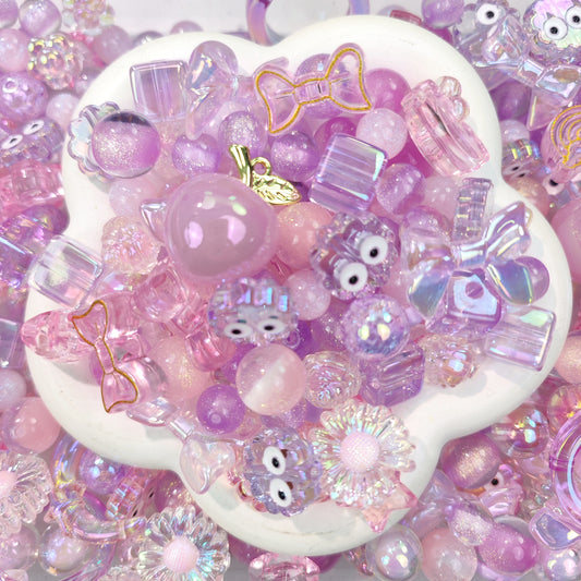 Pink Bubble Beads