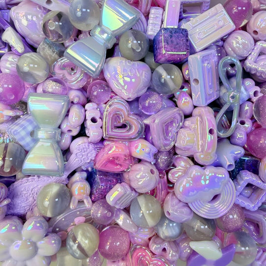 purple tulip Beads