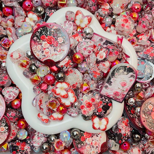A Red Rose Beads