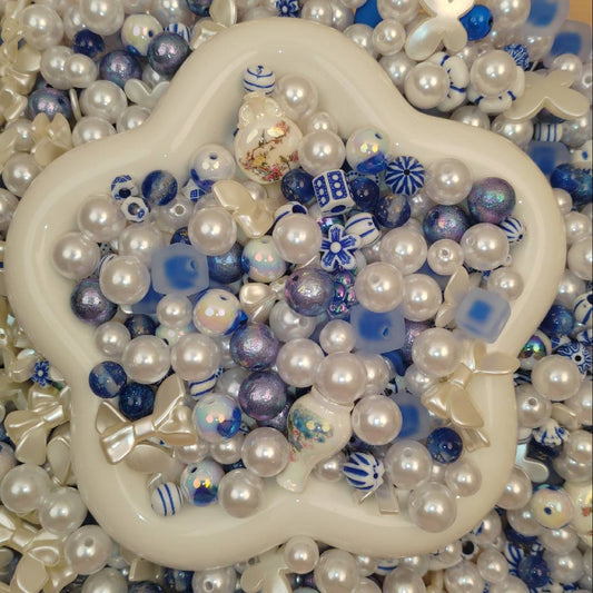 blue porcelain pearl