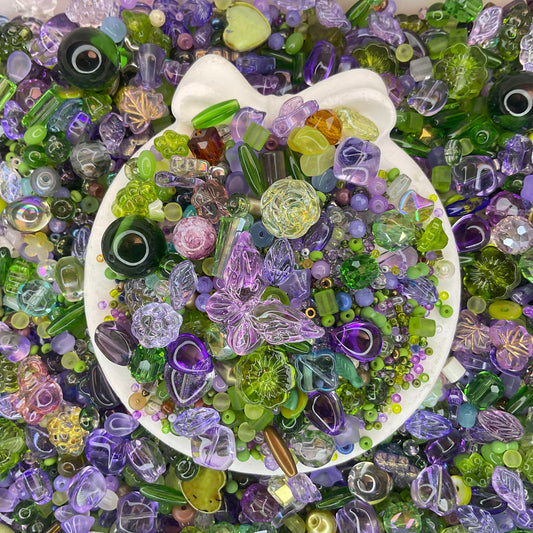 Wisteria flowers Glass Beads