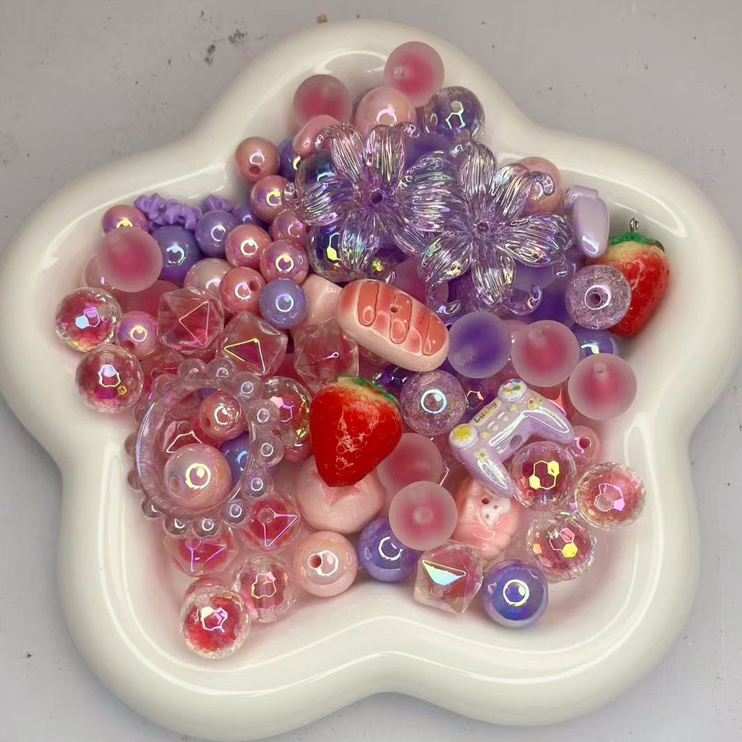 rosa-lila beads