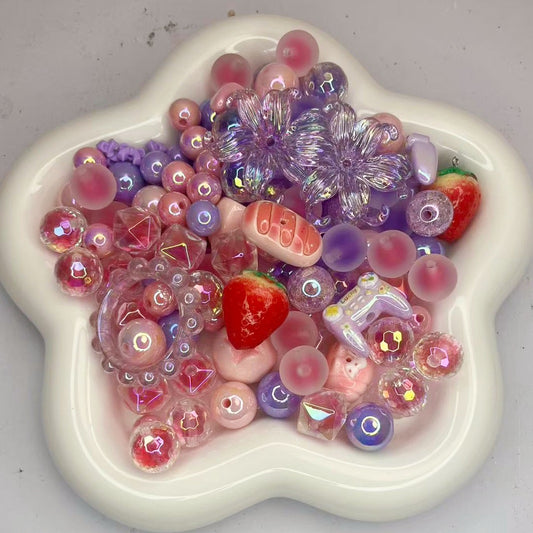 rosa-lila beads