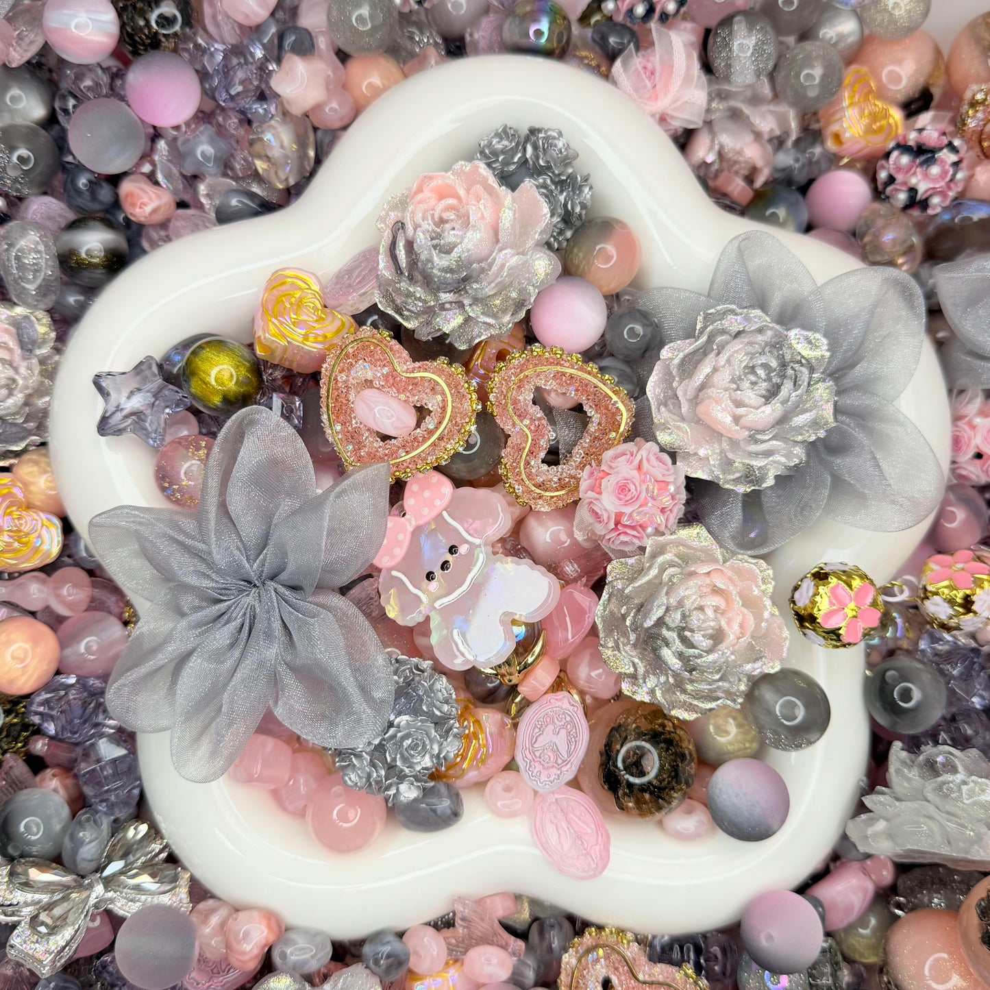 Smoky Tulle Rose
